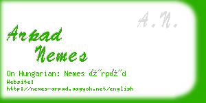 arpad nemes business card